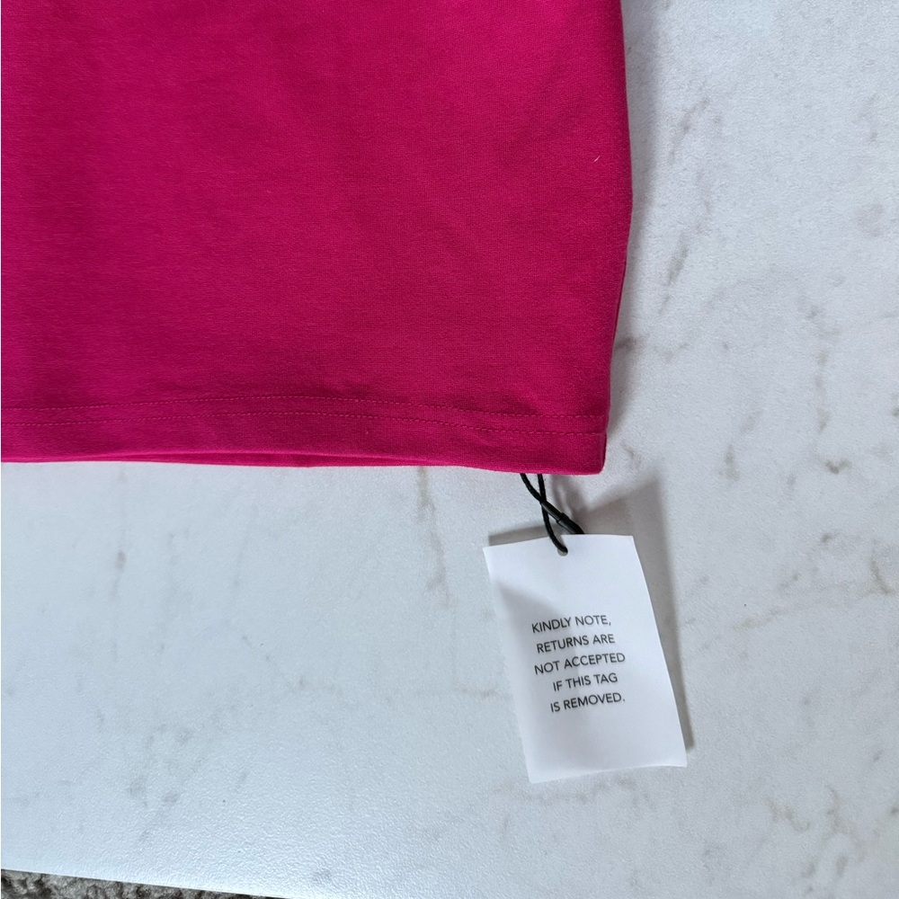 SUPERDOWN Nava Asymmetrical One Shoulder mini dress in hot pink; size small - Picture 8 of 8